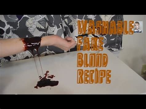 fake blood recipe washes out of clothes|does red blood wash clothes.